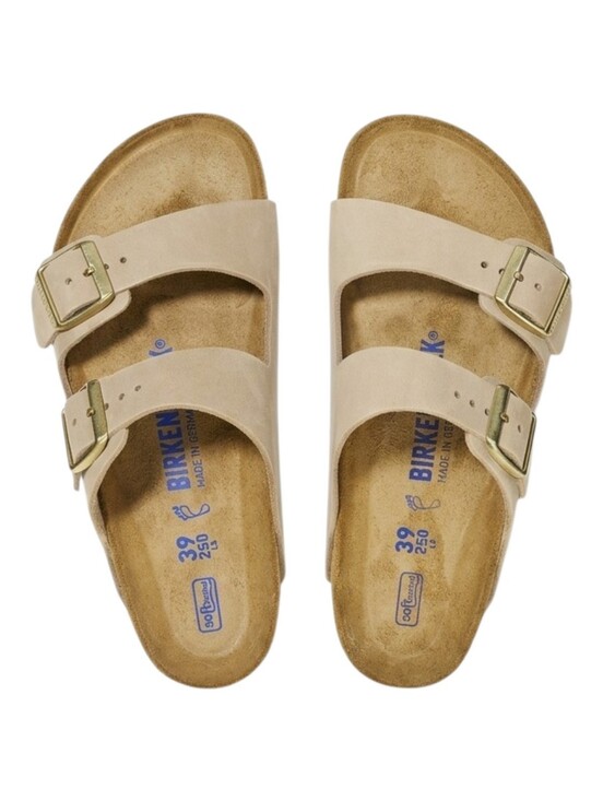 Birkenstock Shoes - Birkenstock Women's Arizona Soft Footbed Sandals, Sandcastle, 8-8.5 Medium